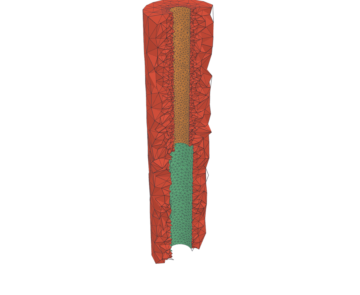 Coaxial step, tagged regions